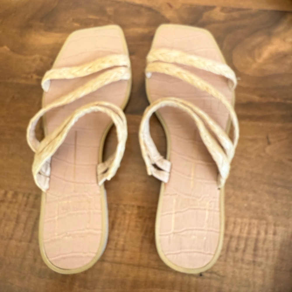 Dolce Vita Cream Braided Sandals